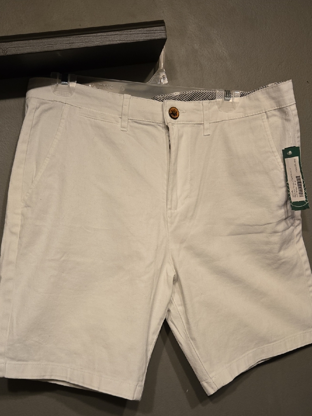 Jachs White Flat Front Men's Shorts Sz 31
